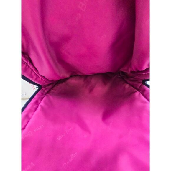 Vera Bradley Quilted Floral Backpack With Pink Interior & Multiple Pockets - Picture 5 of 7